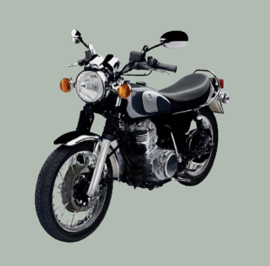 バイクSR400【FBX/OBJ/STL/GLB】