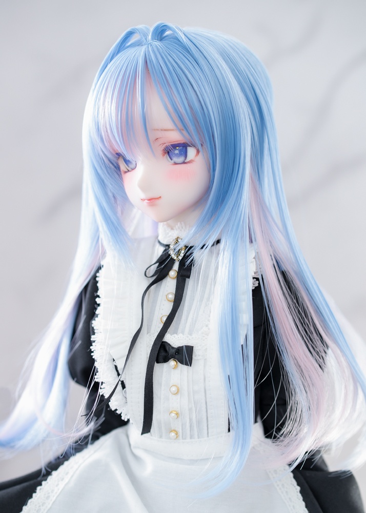 "07NNワンカール インテークver バブルガム” ドール用 8-9インチサイズ ウィッグ