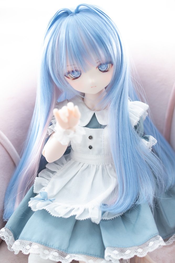 "07NNワンカール インテークver バブルガム” ドール用 8-9インチサイズ ウィッグ