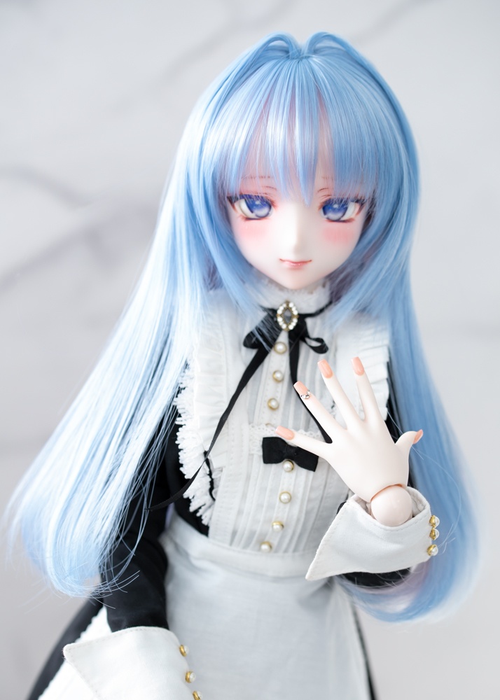 "07NNワンカール インテークver バブルガム” ドール用 8-9インチサイズ ウィッグ