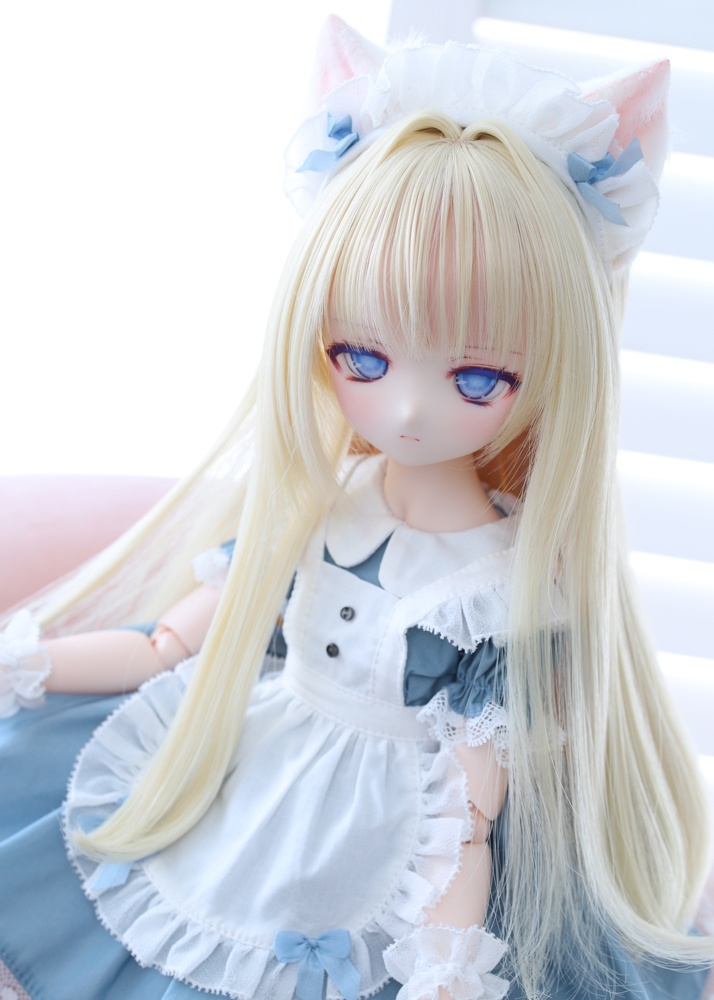 "07NNワンカール インテークver ギモーヴイエロー” ドール用 8-9インチサイズ ウィッグ