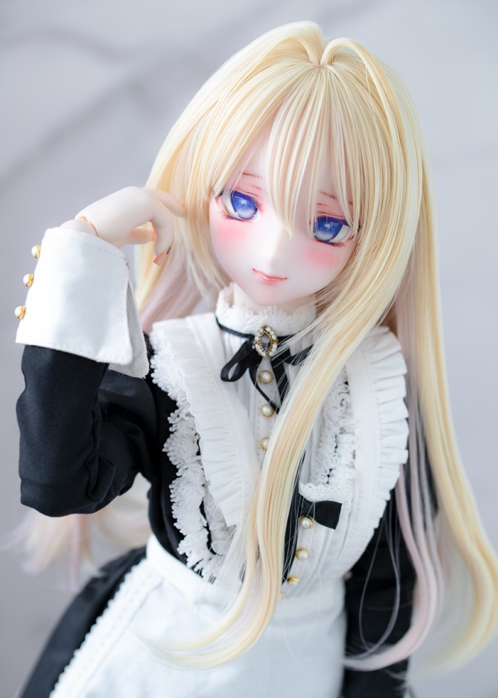 "07NNワンカール インテークver ギモーヴイエロー” ドール用 8-9インチサイズ ウィッグ