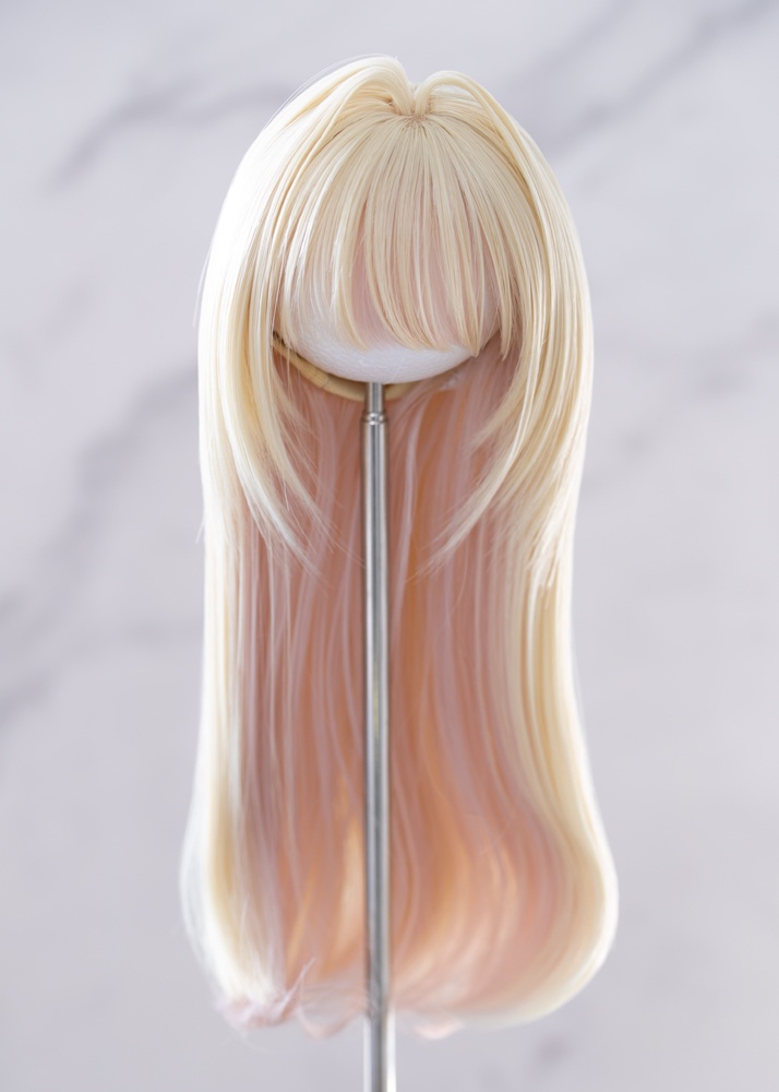 "07NNワンカール インテークver ギモーヴイエロー” ドール用 8-9インチサイズ ウィッグ