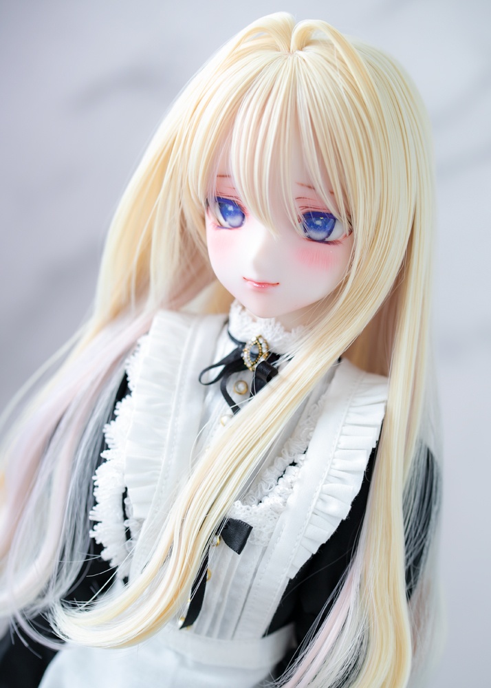 "07NNワンカール インテークver ギモーヴイエロー” ドール用 8-9インチサイズ ウィッグ