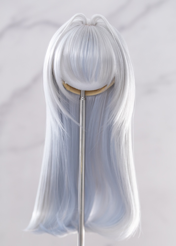 "07NNワンカール インテークver フロストシルバー” ドール用 8-9インチサイズ ウィッグ