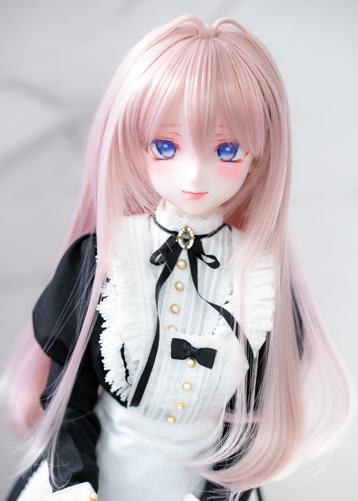 "07NNワンカール インテークver パールピンク” ドール用 8-9インチサイズ ウィッグ