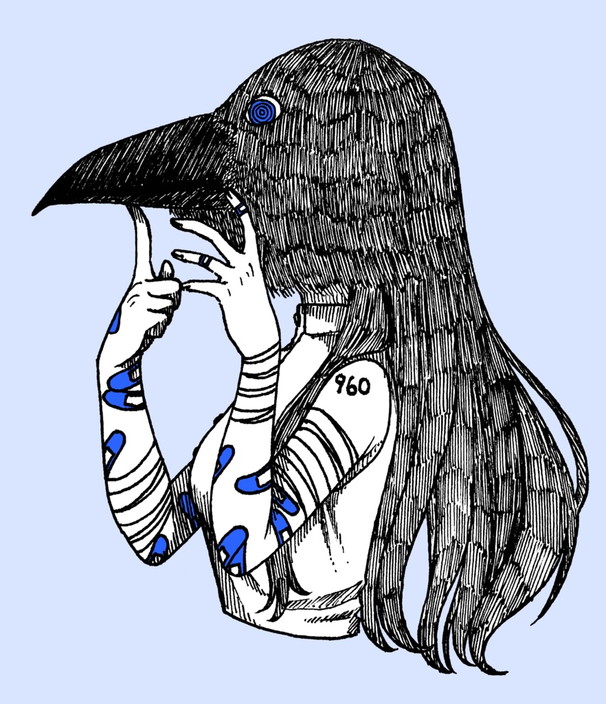 【クララ】鴉の女性 アクキー