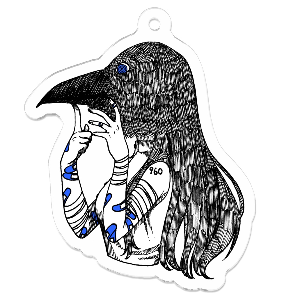 【クララ】鴉の女性 アクキー