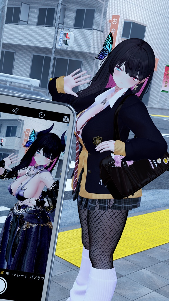 【VRChatアバターギミック】ZPhone (ZPhone本体+カメラ・ライトアプリセット)