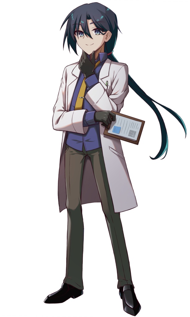 【フリー素材】白衣の男性の立ち絵【表情差分35種+α】