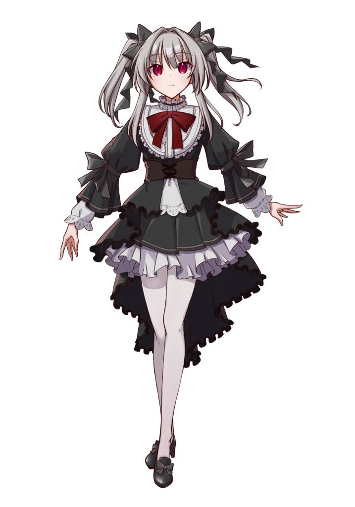 【フリー素材】吸血鬼少女の立ち絵【PNG38種orPSD】