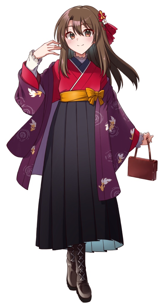 【フリー素材】和服少女の立ち絵【PNG36種orPSD】