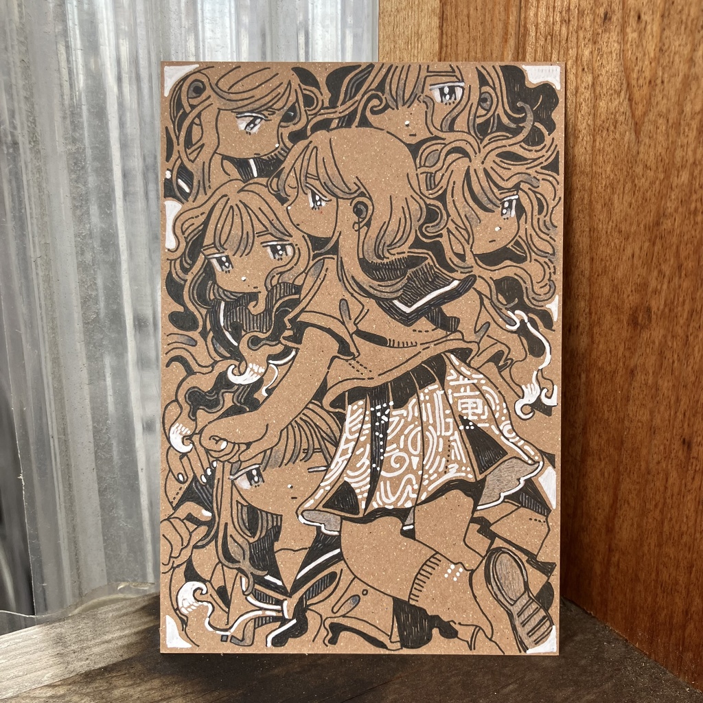 葉書ドローイング