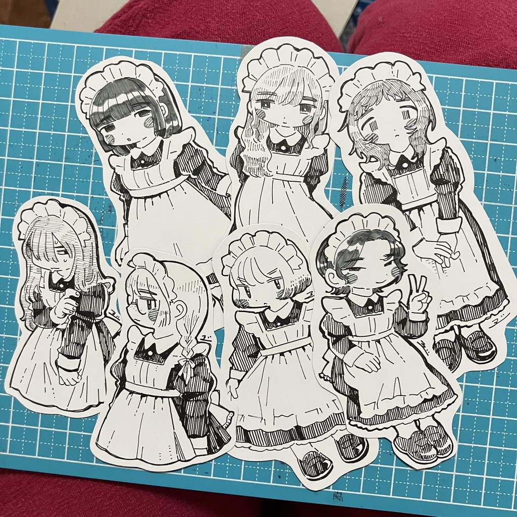 【原画】メイドさんマグネット