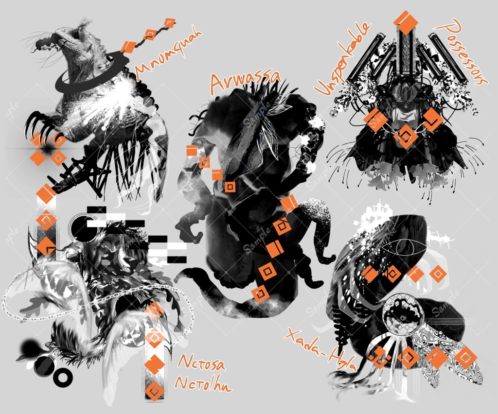 【無料】①神話生物/神格素材