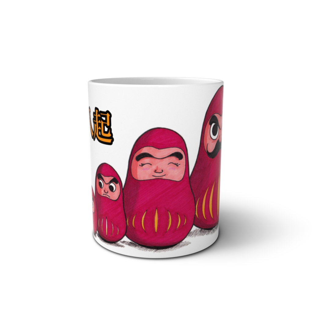 だるま家族 マグカップ