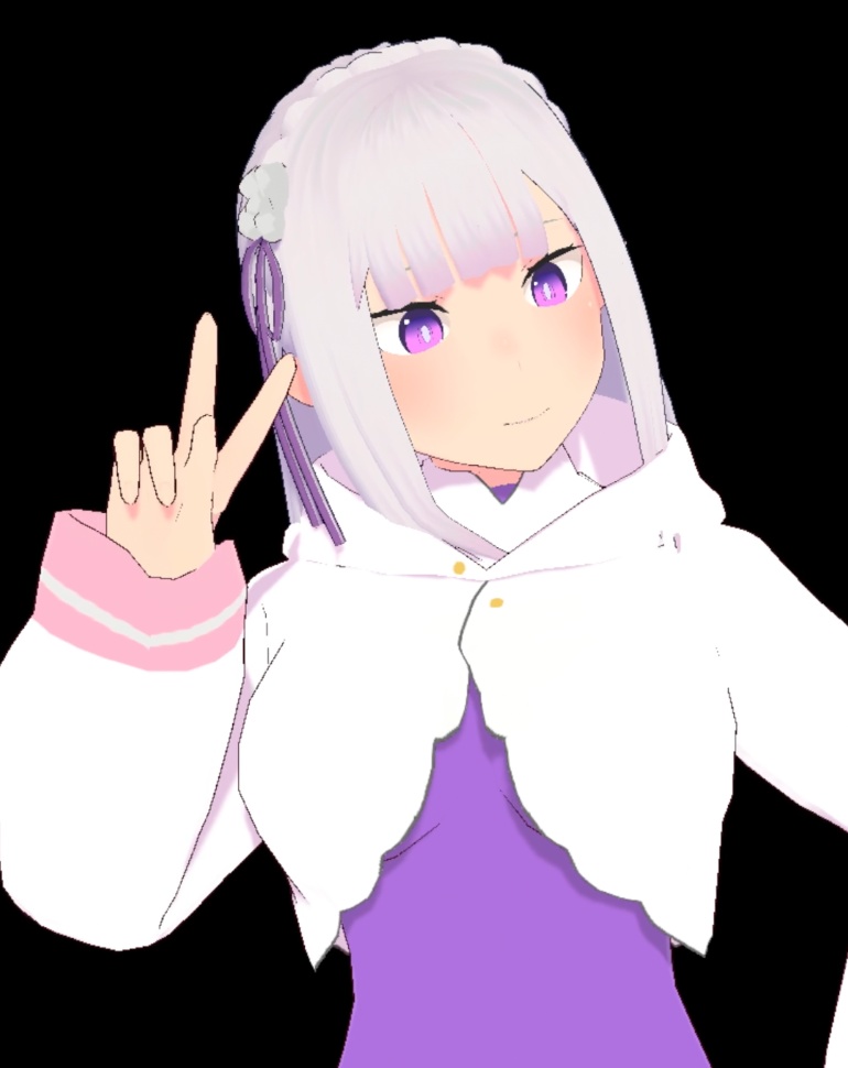 Re:zero Emilia (for Vroid and vrm) 