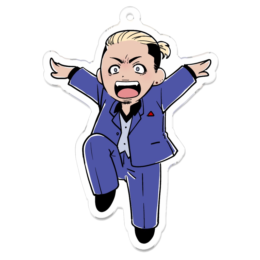 荒ぶる鷹のポーズパイセンアクキー
