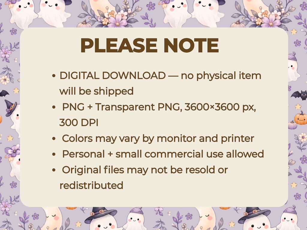 かわいいゴーストのハロウィン シームレス背景素材|背景あり+透過PNG 2種