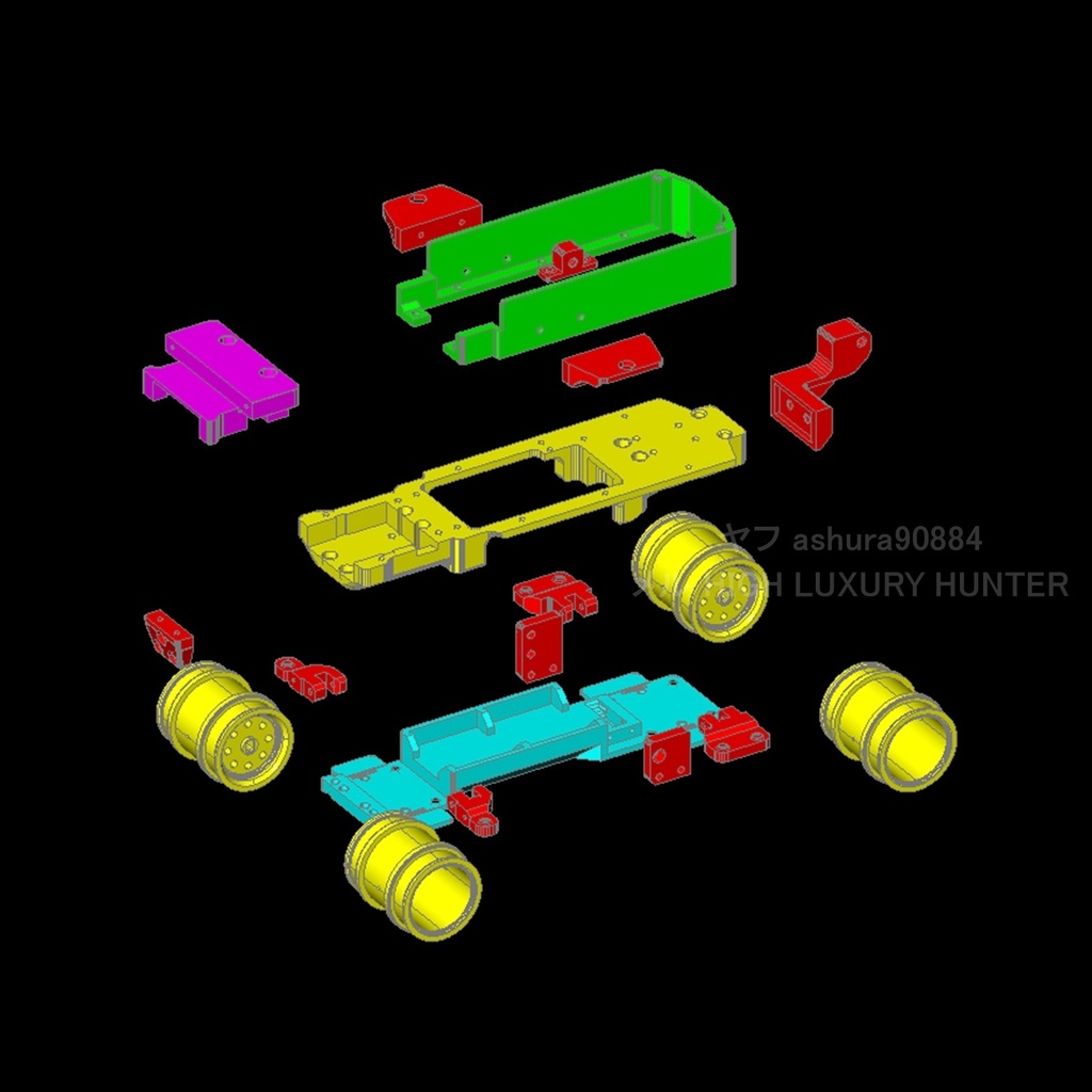 STLファイル『ワイルドミニ四駆 ラジコン用部品』wltoys K989