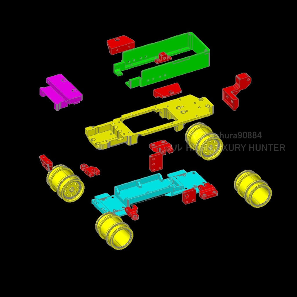 STLファイル『ワイルドミニ四駆 ブルヘッド ラジコン用部品』wltoys K989