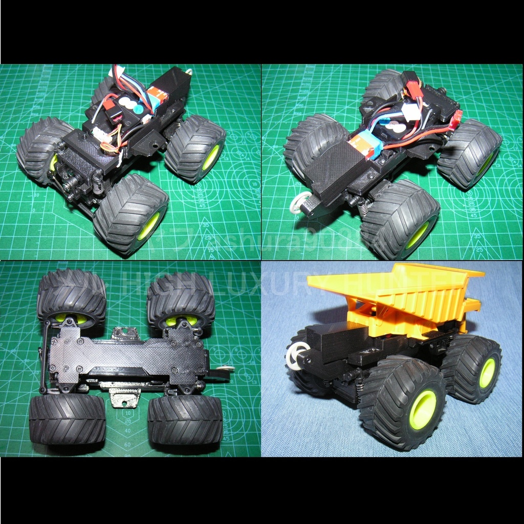 STLファイル『ワイルドミニ四駆 マンモスダンプ ラジコン用部品』wltoys K989