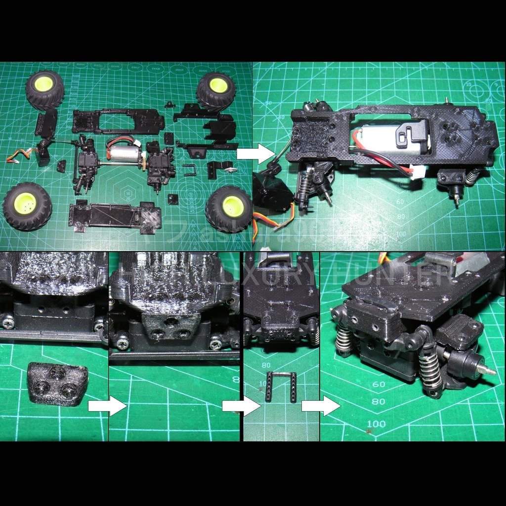 STLファイル『ワイルドミニ四駆 マンモスダンプ ラジコン用部品』wltoys K989