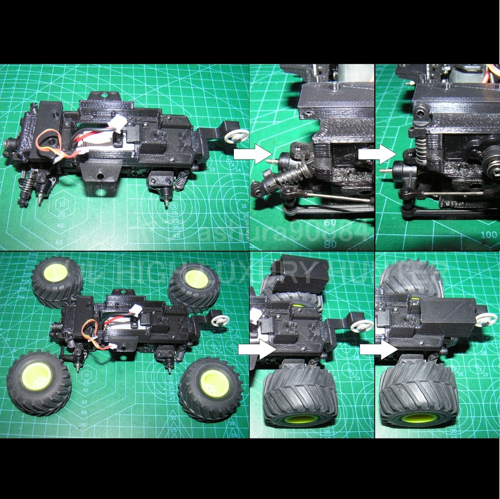 STLファイル『ワイルドミニ四駆 マンモスダンプ ラジコン用部品』wltoys K989