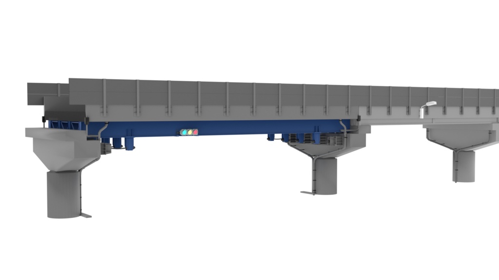高架道路の3Dモデル(FBXデータ)