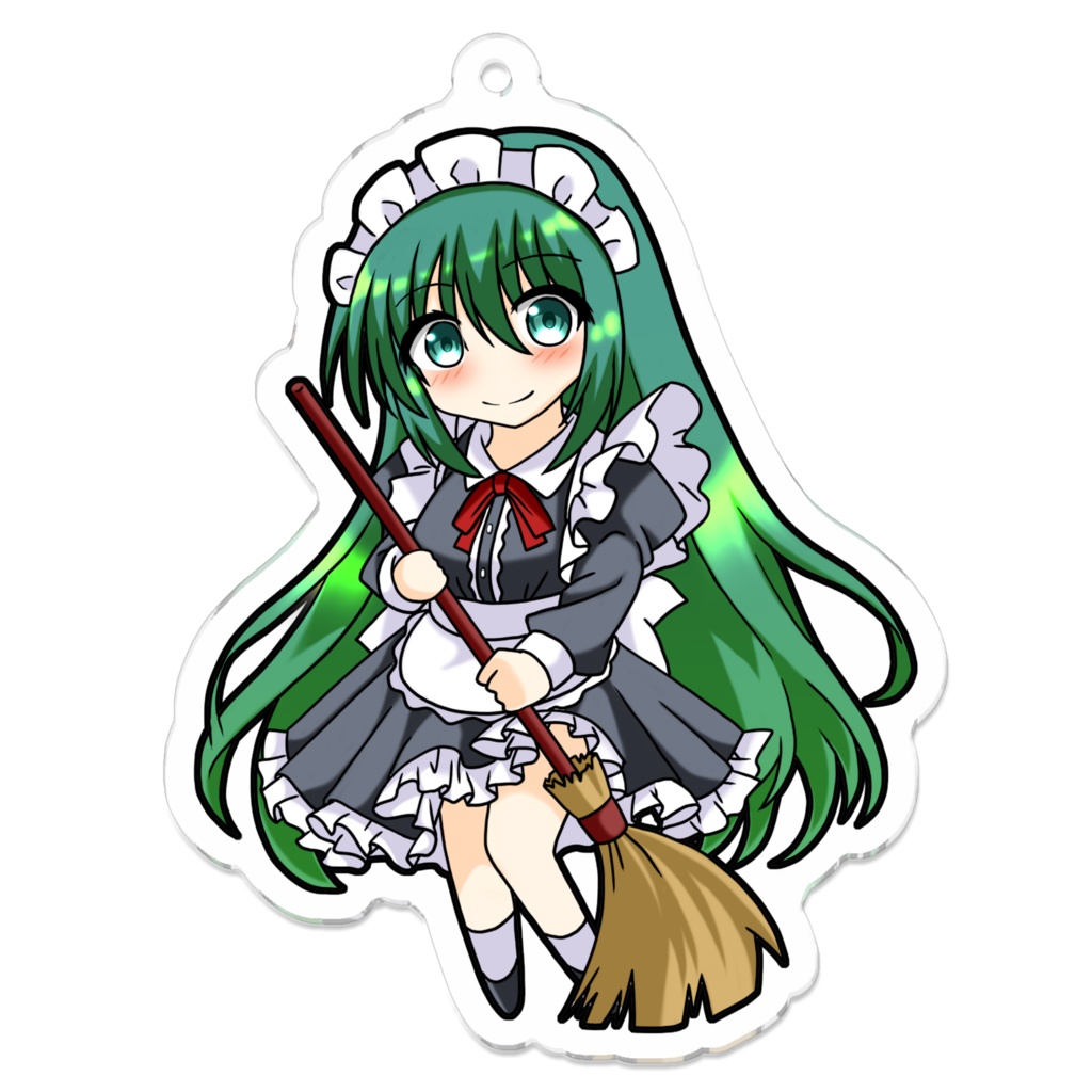 お掃除メイドキーホルダー