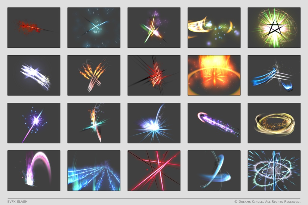 エフェクト素材集:EVFX斬撃
