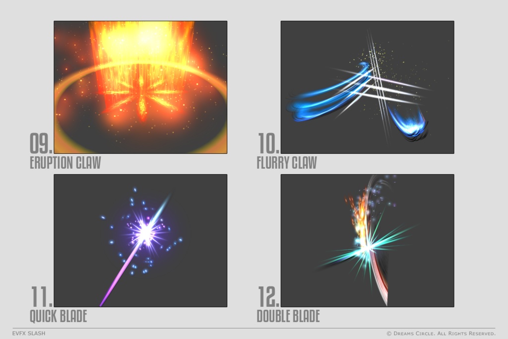 エフェクト素材集:EVFX斬撃