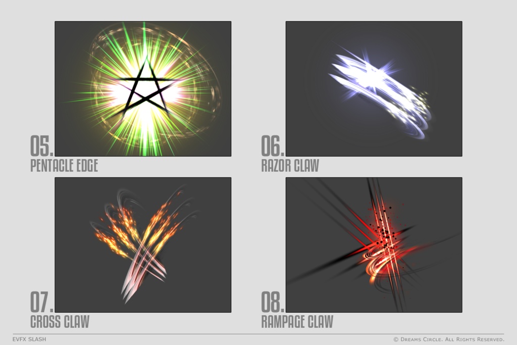 エフェクト素材集:EVFX斬撃