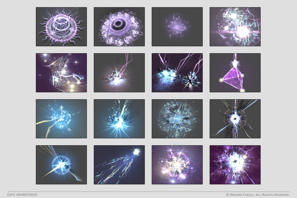 エフェクト素材集:EVFXスパークフォージ