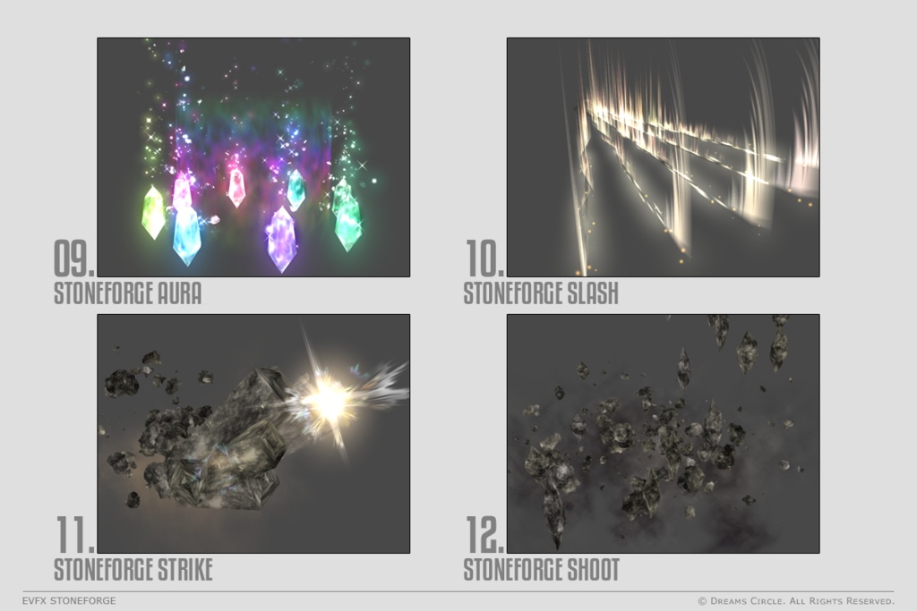 エフェクト素材集:EVFXストーンフォージ