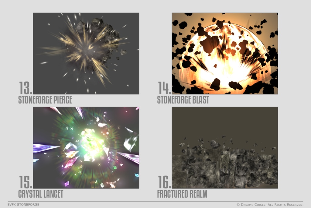 エフェクト素材集:EVFXストーンフォージ