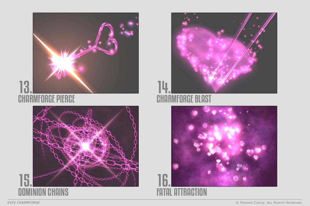 エフェクト素材集:EVFXチャームフォージ