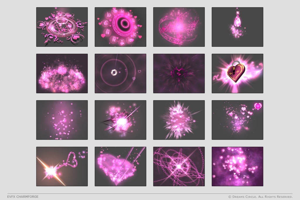 エフェクト素材集:EVFXチャームフォージ