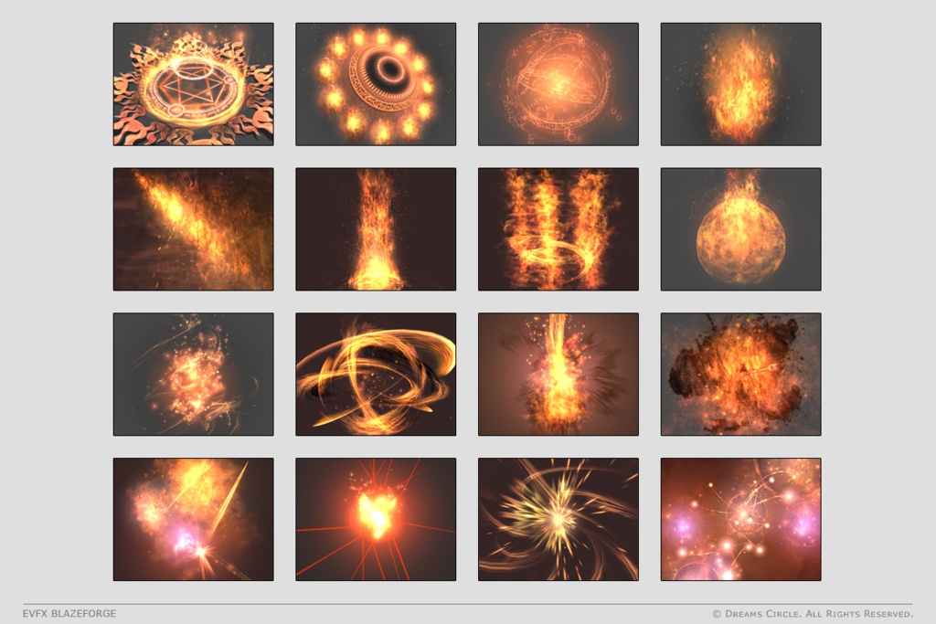 エフェクト素材集:EVFXブレイズフォージ