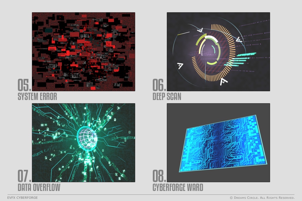 エフェクト素材集:EVFXサイバーフォージ