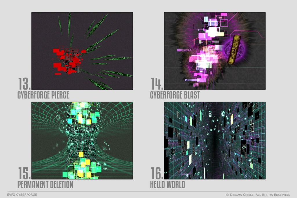 エフェクト素材集:EVFXサイバーフォージ