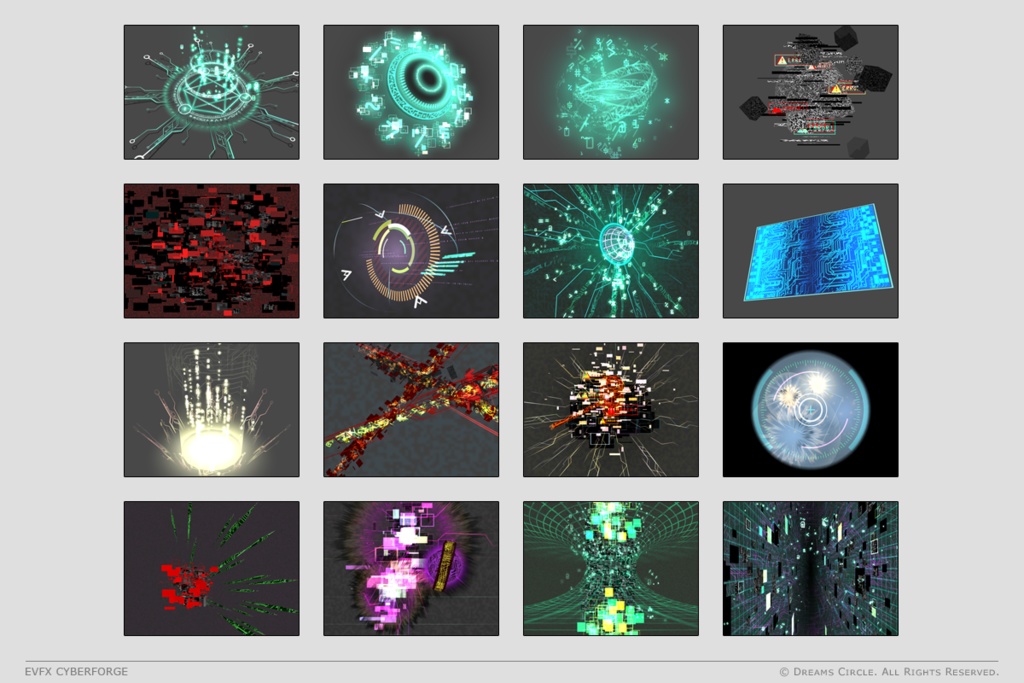 エフェクト素材集:EVFXサイバーフォージ