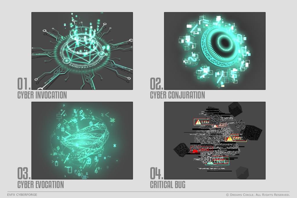 エフェクト素材集:EVFXサイバーフォージ