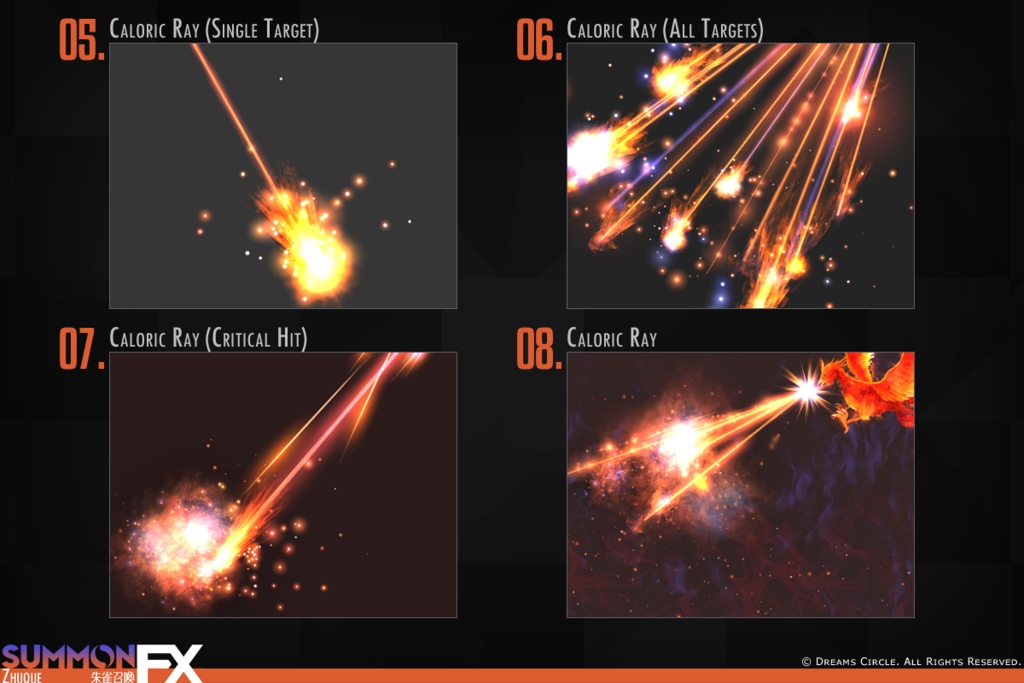 朱雀召喚FX エフェクト素材集