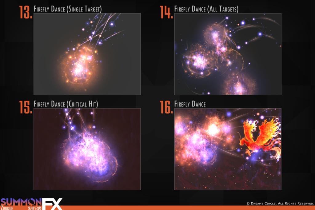 朱雀召喚FX エフェクト素材集