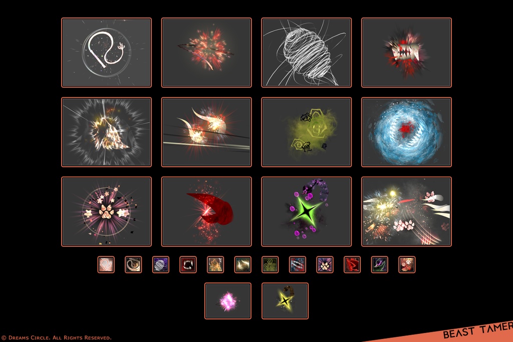 エフェクト素材集:EVFX魔獣士