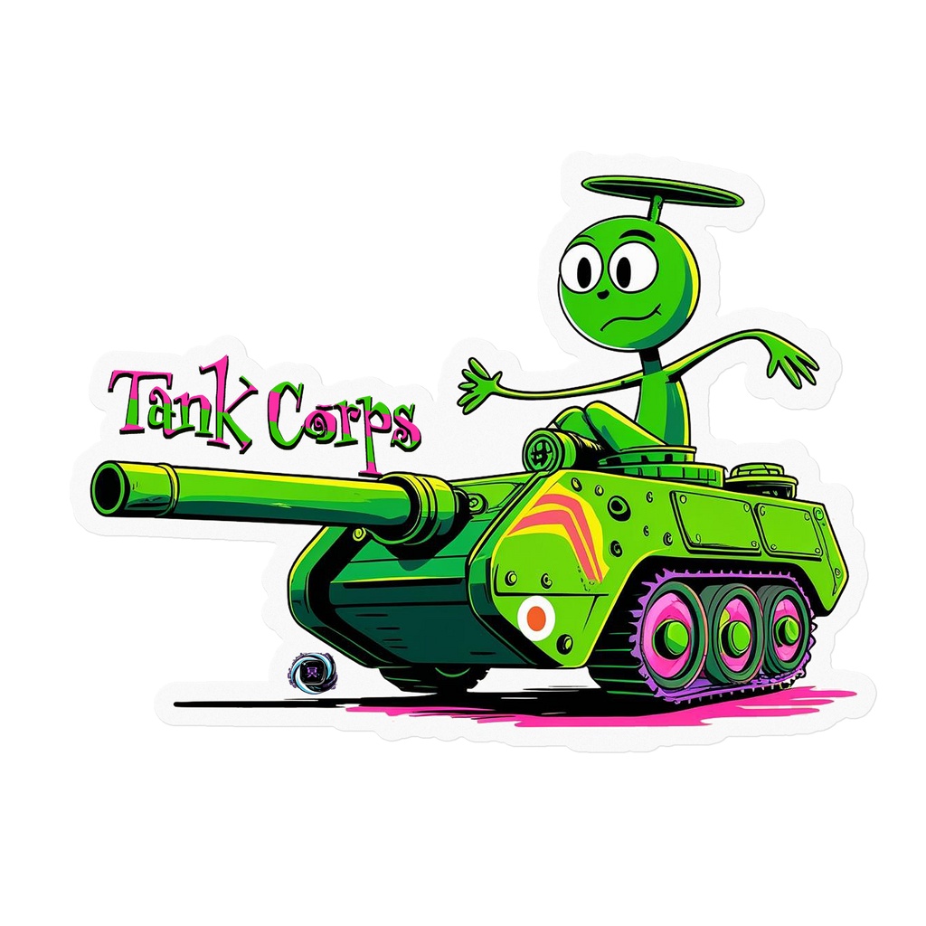 【ステッカー】戦車兵隊No.1