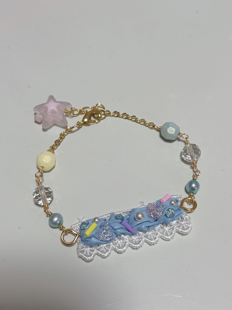 ホイップチョーカー水色B