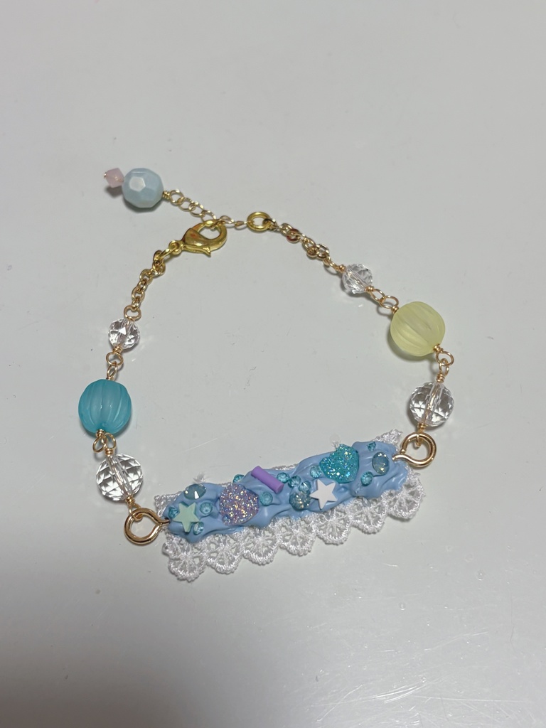 ホイップチョーカー水色C