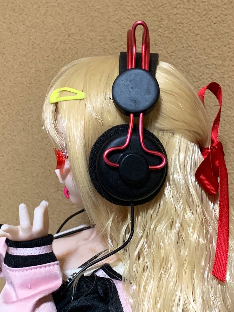 1/3 サイズドール用実用品ヘッドホン